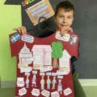 Uczniowie SP w Kłaju poznali wioskę Bullerbyn