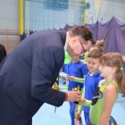 Wręczenie nagród w międzyszkolnych zawodach klas sportowych w rock’n’rollu akrobatycznym