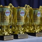 Wręczenie nagród w międzyszkolnych zawodach klas sportowych w rock’n’rollu akrobatycznym