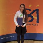 Klaudia Mleko stypendystką Sapere Auso - Małopolskiej Fundacji Stypendialnej!