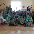 Wizyta pana Leśnika i leśnych Ludków w przedszkolu Dąbrowie