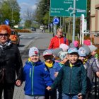 Przedszkolaki ze Skawiny w Gminnej Izbie Regionalnej w Kłaju.     