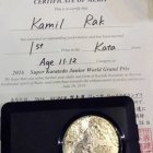 Młody karateka Kamil Rak z Kłaja najlepszy w Tokio!