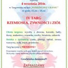 Zapraszamy na "Targ w Targowisku"