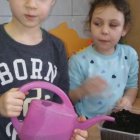Zielone ogródki w przedszkolu w Dąbrowie
