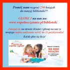 Pomóż nam wygrać 250 książek do biblioteki! 