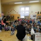 Wizyta górnika w przedszkolu samorządowym w Dąbrowie 