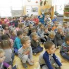 Wizyta górnika w przedszkolu samorządowym w Dąbrowie 