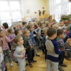 Wizyta górnika w przedszkolu samorządowym w Dąbrowie 