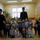 Wizyta górnika w przedszkolu samorządowym w Dąbrowie 