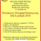 Powiatowy Przegląd Historyczny Dni Łysokań 2018