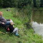 Pawełek lubi łowić ryby