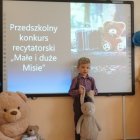 „Małe i duże Misie” - etap przedszkolny konkursu recytatorskiego