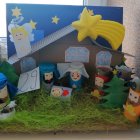 Konkurs szopek w Szkole Podstawowej w Grodkowicach