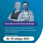 Nabór kandydatów na rachmistrzów spisowych do 16 lutego 2021
