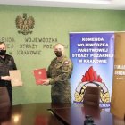 Podpisanie porozumienia 11 Małopolskiej Brygady Obrony Terytorialnej z Państwową Strażą Pożarną