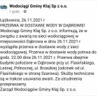 Uwaga, przerwa w dostawie wody w Dąbrowie