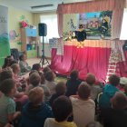 Teatrzyk kukiełkowy ,,Maciuś Strażak" w Przedszkolu w Targowisku