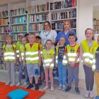 Wizyta pierwszoklasistów ze Szczytnik w bibliotece w Brzeziu