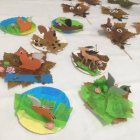 Jesienne zwierzątka w Pracowni Technik Plastycznych GCK