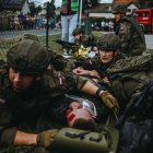 Strzały w szkole – ćwiczenia gwardzistów i Terytorialsów