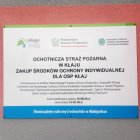 OSP Kłaj wzbogaciła się o nowy sprzęt ochrony indywidualnej.