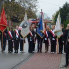 Obchody Dnia Niepodległości w Brzeziu przy pomniku J. Piłsudskiego. 