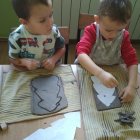 Warsztaty ceramiczne w Przedszkolu w Kłaju.