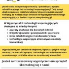 Wypożyczalnia technologii wspomagających dla osób z niepełnosprawnością.