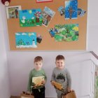Laureaci konkursu „Przyroda wokół nas”.
