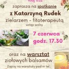 Spotkanie z zielarką w Gminnej Bibliotece w Kłaju.