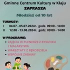 Akcja LATO w Gminnym Centrum Kultury dla dzieci i młodzieży.