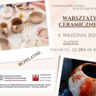 Ruszyły zapisy na bezpłatne warsztaty ceramiczne.