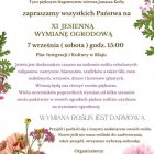 XI Jesienna Wymiana Ogrodowa.