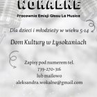 Ostatnie miejsca na zajęcia wokalne!