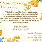 14 października - Dzień Edukacji Narodowej. 