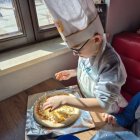 Przedszkolaki z Grodkowic w pizzerii.